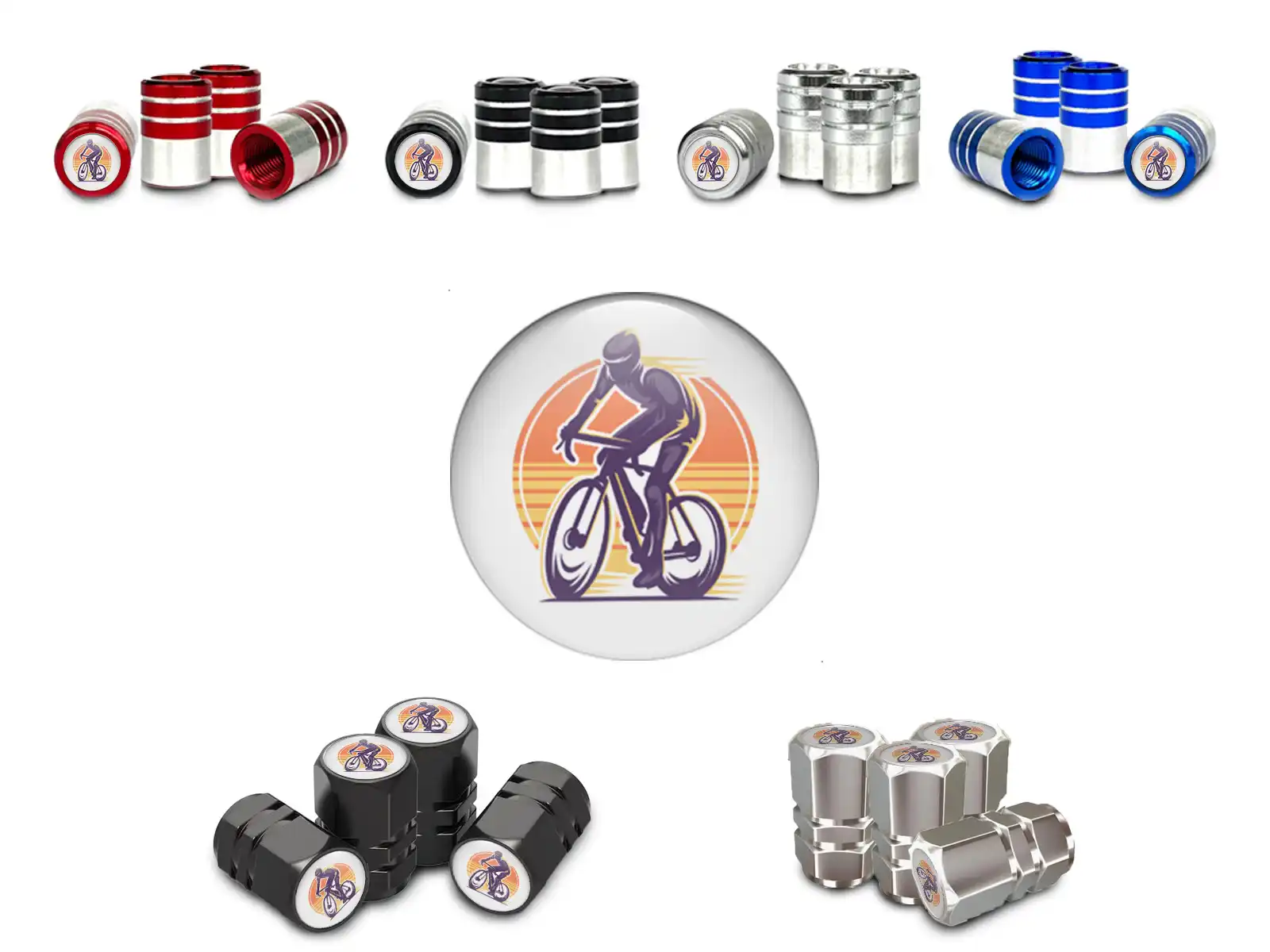 Caps Tige Valve Jante Moto Style Robuste